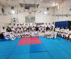 مراسم تجلیل از استاد احمد علی کشاورز در شهرستان مرودشت